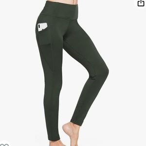 BALEAF Women's Fleece Lined Leggings High Waisted with Pockets